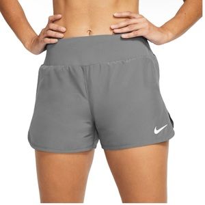 Nike Women's Grey Dri-FIT 3'' Running Shorts